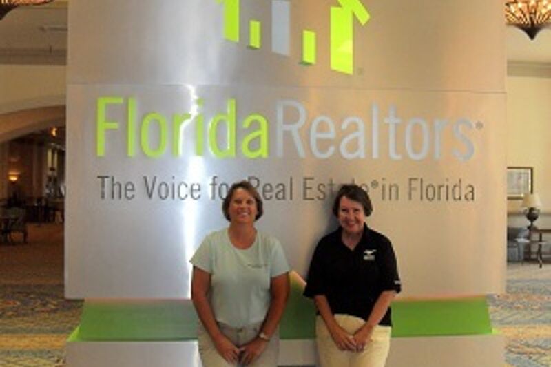 Janet Vari and Kathy Miller at the 2013 florida realtors convention