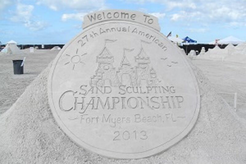 american sand sculpting championship sign