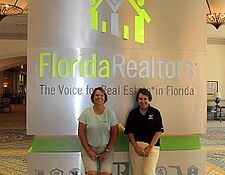 Janet Vari and Kathy Miller at the 2013 florida realtors convention